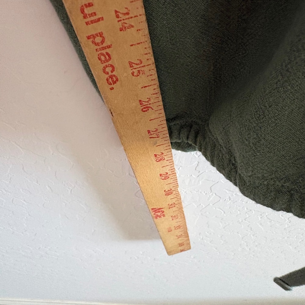 Anthropologie Sage Green Cargo Utility Pants Elastic Waist Size S Relaxed Fit‎ - Picture 7 of 11